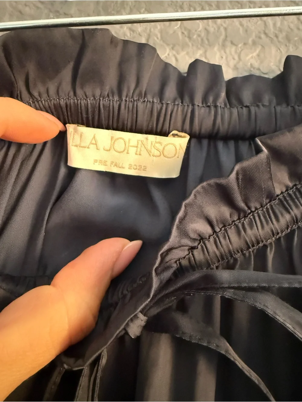 ULLA JOHNSON • Victoria navy pleated midi skirt - size 0 - Picture 8 of 10
